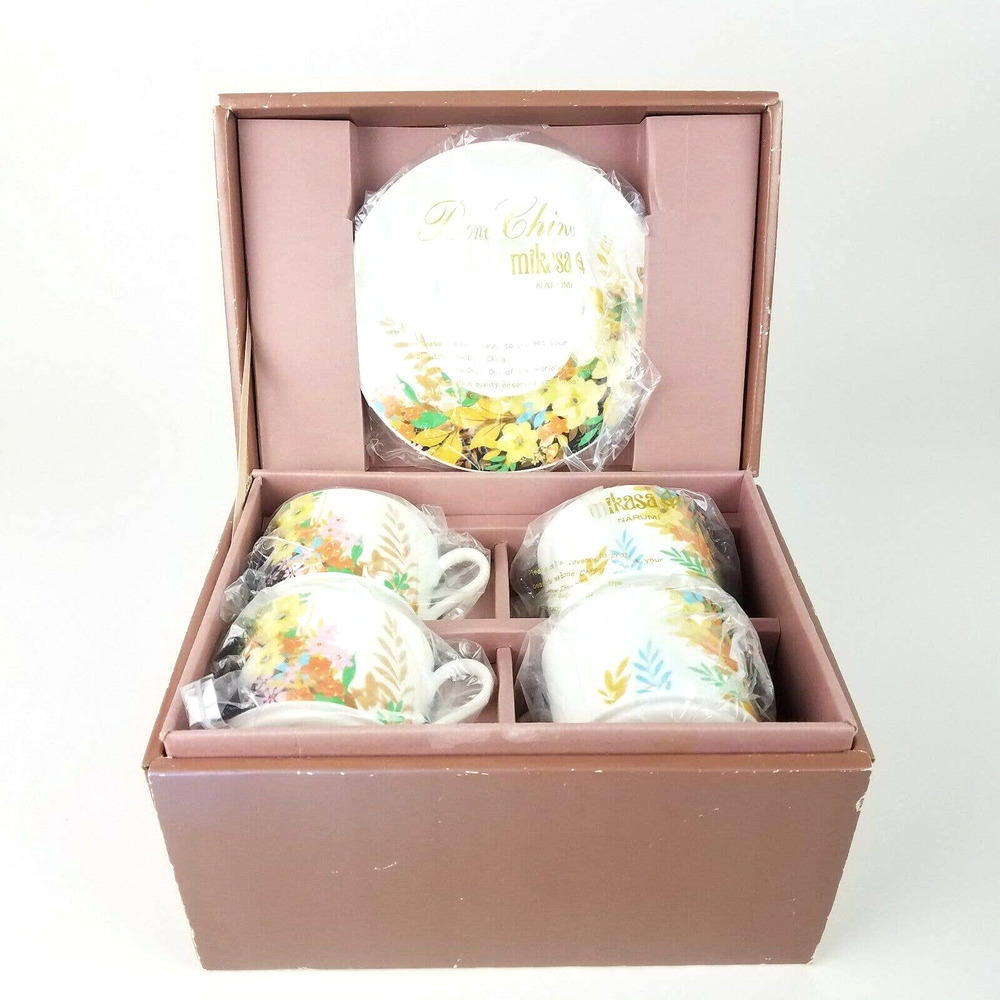 Mikasa Le Buffet Floral Sachet Flat Cup Saucer Set